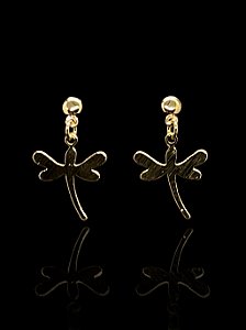 Brinco pendurado em formato de Libélula