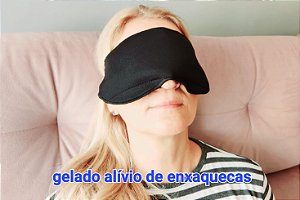 Suporte em Neoprene com Bolsa Térmica Facial com gel- Alívio para enxaquecas!