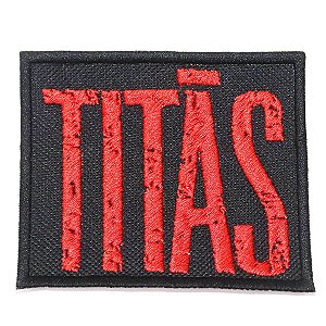 Patch Bordado Banda Titãs 7x7cm