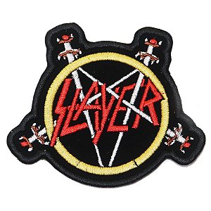 Patch Bordado Banda Slayer 8x8cm