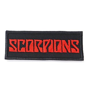 Patch Bordado Banda Scorpions 10x4cm