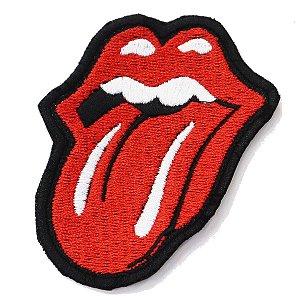 Patch Bordado Banda Rolling Stones Boca 8x6cm