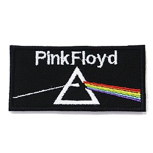 Patch Bordado Banda Pink Floyd The Dark Side of the Moon 4x8cm