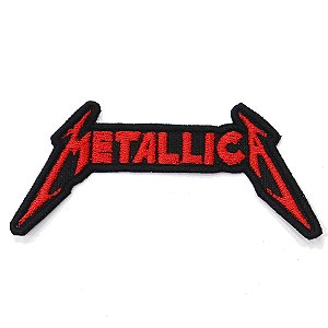 Patch Bordado Banda Metallica 5x10cm