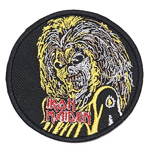 Patch Bordado Banda Iron Maiden Killers 8x8cm