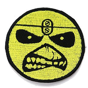 Patch Bordado Banda Iron Maiden Eddie 6,5x6,5cm