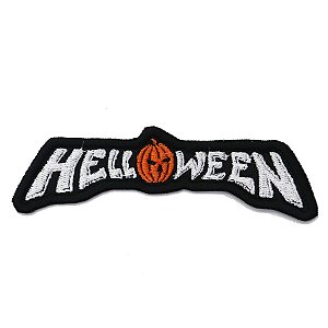 Patch Bordado Banda Helloween 10x2cm