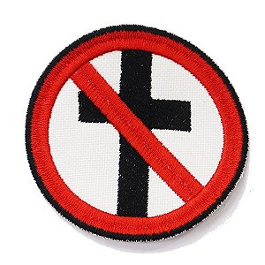 Patch Bordado Banda Bad Religion 8x8cm