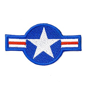 Patch Bordado Militar USAF - Força Aérea dos Estados Unidos 9,5x5cm