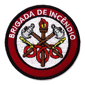 Patch Bordado Militar Brigado de Incêndio 8x8cm