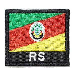 Patch Bordado Bandeira do Estado do Rio Grande do Sul 4x4,5cm