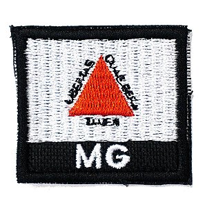 Patch Bordado Bandeira do Estado de Minas Gerais 4x4,5cm