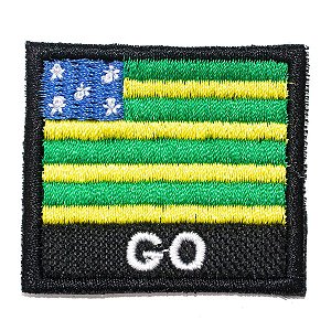 Patch Bordado Bandeira do Estado de Goiânia 4x4,5cm