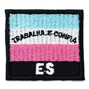 Patch Bordado Bandeira do Estado do Espirito Santo 4x4,5cm