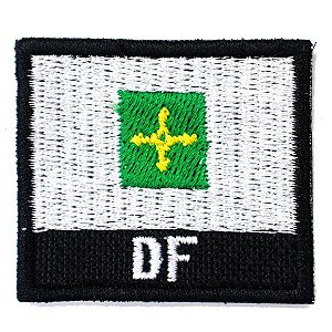 Patch Bordado Bandeira do Estado do Distrito Federal 4x4,5cm