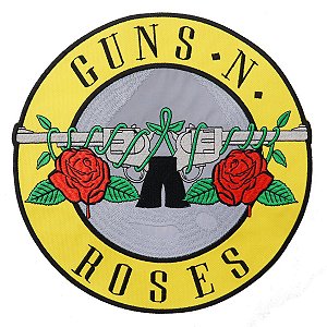 Patch Bordado Guns N' Roses 27x27cm