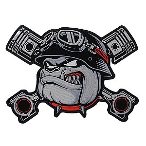 Patch Bordado Bulldog 18x26cm