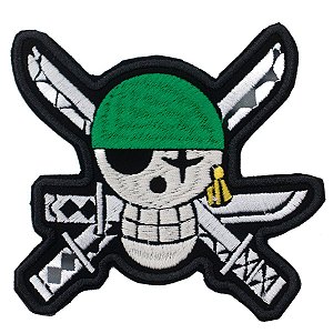 Patch Bordado Cartoon Zoro - One Piece 12x9cm