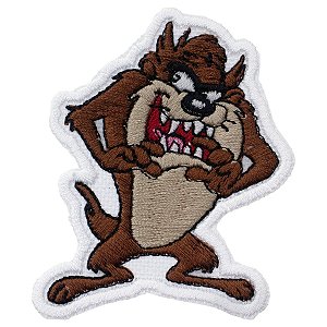 Patch Bordado Cartoon Taz-Mania 6x5cm