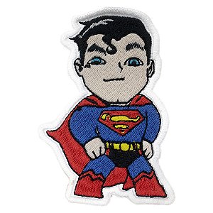 Patch Bordado Cartoon Superman Jovem 9x6cm