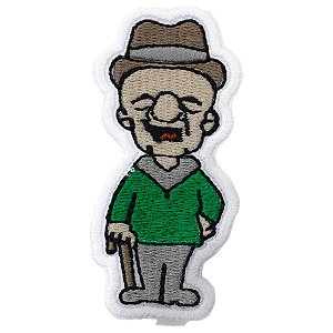 Patch Bordado Cartoon Mr. Magoo 8x4cm