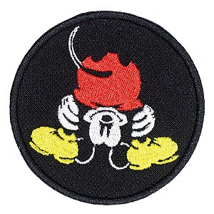 Patch Bordado Cartoon Mickey Mouse 2 8x8cm