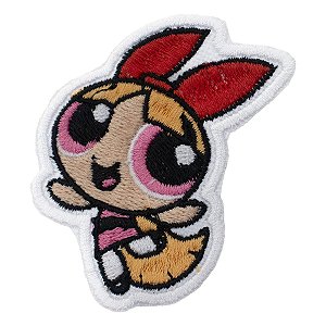 Patch Bordado Cartoon Florzinha 7x4cm