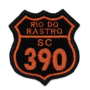 Patch Bordado Rota Serra do Rio do Rastro - SC 390 6x6cm