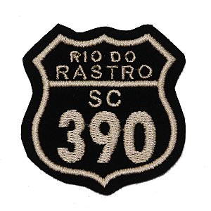 Patch Bordado Rota Serra do Rio do Rastro - SC 390 6x6cm