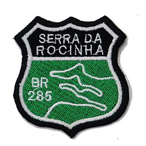 Patch Bordado Rota Serra da Rocinha - BR 285 6x5cm