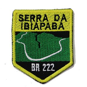 Patch Bordado Rota Serra do Ibirapuera - BR 222 6x6
