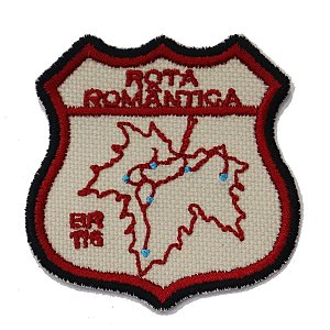 Patch Bordado Rota Romântica 6x6cm