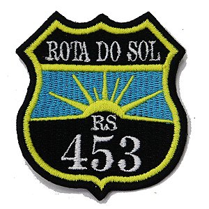 Patch Bordado Rota do Sol - RS 453 6x6cm