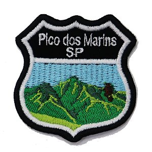 Patch Bordado Rota Pico dos Martins - SP 6x6cm