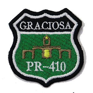 Patch Bordado Rota Graciosa - PR 410 7x6,5cm