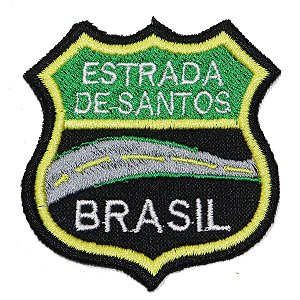 Patch Bordado Rota Estrada de Santos 6x6cm