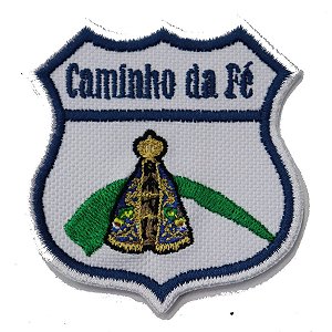 Patch Bordado Rota Caminho da Fé 7x7cm