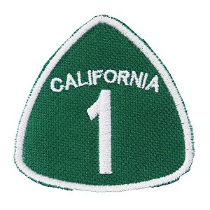 Patch Bordado Rota California 1 6x6cm