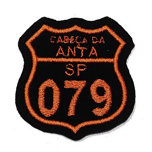 Patch Bordado Rota Cabeça da Anta SP-079 6x6cm