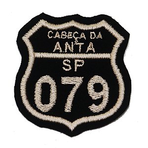 Patch Bordado Rota Cabeça da Anta SP-079 6x6cm