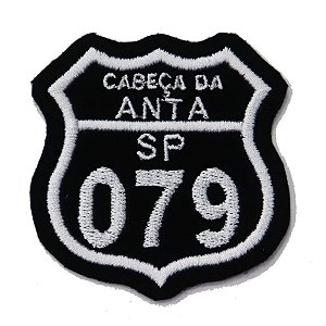 Patch Bordado Rota Cabeça da Anta SP-079 6x6cm