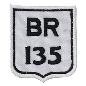 Patch Bordado Rota BR 135 7x6cm