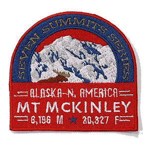 Patch Bordado Rota Alaska N' America 9x9cm