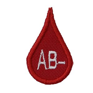 Patch Bordado Gota  AB- 4x2,5cm