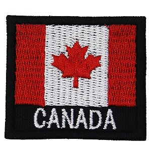 Patch Bordado Bandeira Canada 4x4 cm