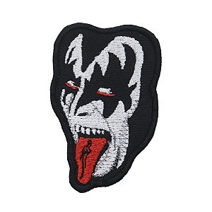 Patch Bordado Banda Gene Simmons 8,5x5,6cm