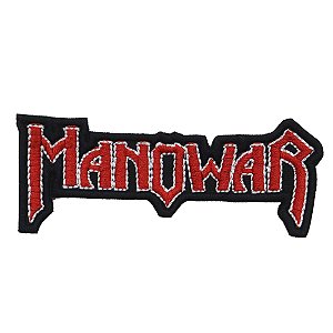 Patch Bordado Banda Manowar 4,5x11cm