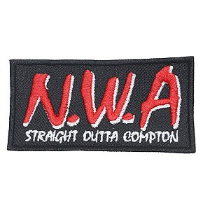 Patch Bordado Banda NWA 5x9cm