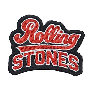 Patch Bordado Banda Rolling Stones 6x8cm