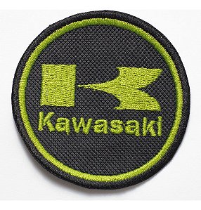 Patch Bordado Kawasaki Logo 7x7cm